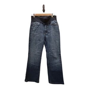 7 For All Mankind Jeans Womens 32 Blue Maternity Bootcut Pea In The Pod 32x28